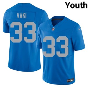 Sione Vaki Youth Alternate DET Blue #33 Replica Jerseys 523788-531