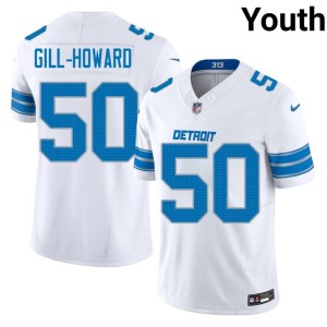 Skyler Gill-Howard NIL White #50 Youth Defend the Den Jersey 132968-793