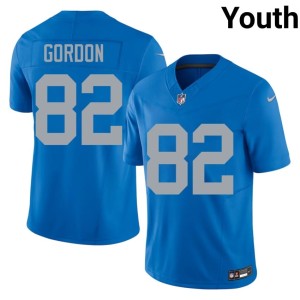 Thomas Gordon Blue Player #82 Alternate Detroit Lions Youth Jersey 683769-856