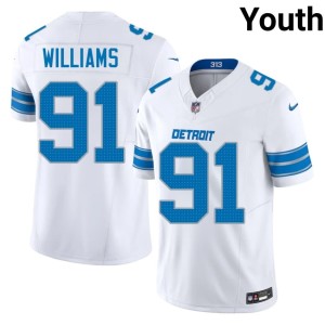 Tyleik Williams Youth NIL White Lions #91 Jerseys 232944-404
