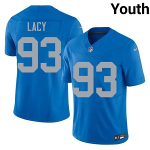 Tyler Lacy Detroit Lions Blue 2026-27 Alternate Youth #93 Jerseys 908059-369