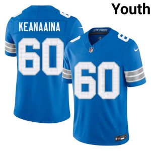 Aidan Keanaaina #60 Blue NIL DET Lions Youth Jersey 760105-961