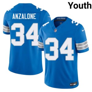 Alex Anzalone #34 Youth Blue DET Lions Limited Jersey 632183-678