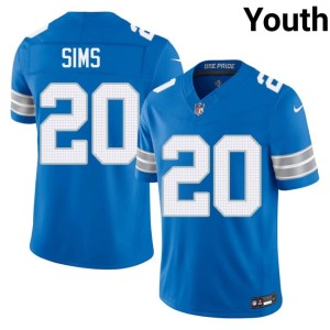 Billy Sims Youth Replica Silver Rush #20 Blue Jersey 772171-431