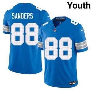 Charlie Sanders Youth NFL #88 Motor City Lions Blue Jersey 495366-779