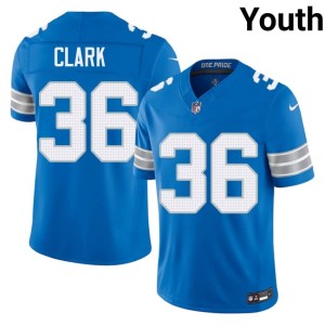 Chuck Clark Blue Detroit Youth Football #36 Jerseys 516948-160