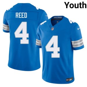 D.J. Reed #4 Player Youth Blue Motor City Lions Jersey 440870-331