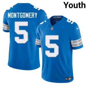 David Montgomery #5 The Pride Youth NIL Blue Jersey 934567-658