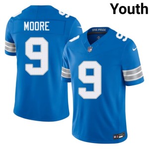 Derrick Moore NIL Blue #9 Detroit Youth Jerseys 439868-336