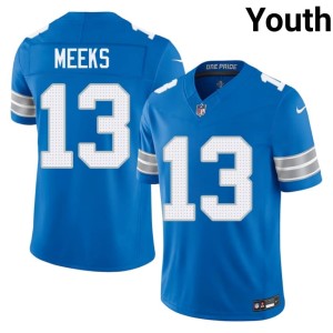 Jackson Meeks Blue Detroit Lions Youth Embroidery #13 Jersey 455620-190