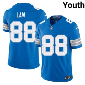 Kendrick Law Blue #88 Detroit 2026 Youth Jerseys 131107-479