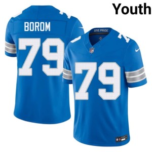 Larry Borom Blue #79 Youth Silver Rush Stitched Jerseys 431440-576