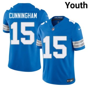 Malik Cunningham Game DET Blue Youth #15 Jersey 436151-918