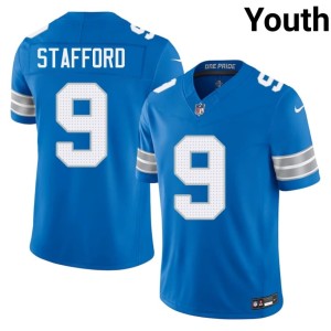 Matthew Stafford NFL #9 Youth DET Lions Blue Jerseys 247541-698