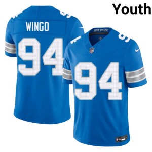 Mekhi Wingo Blue Youth #94 Lions Player Jersey 141825-308