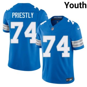 Melvin Priestly Replica Detroit Blue #74 Youth Jerseys 276337-396