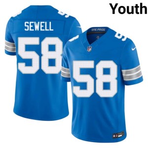 Penei Sewell DL #58 2026-27 Blue Youth Jersey 838244-932