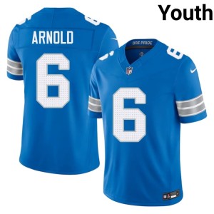 Terrion Arnold Lions Youth Blue Embroidery #6 Jersey 374283-868
